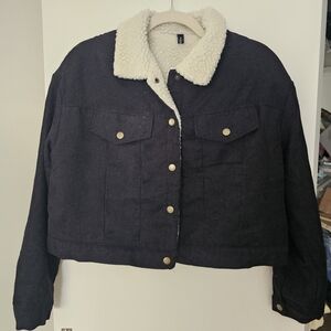 Zara White Sherpa Jacket